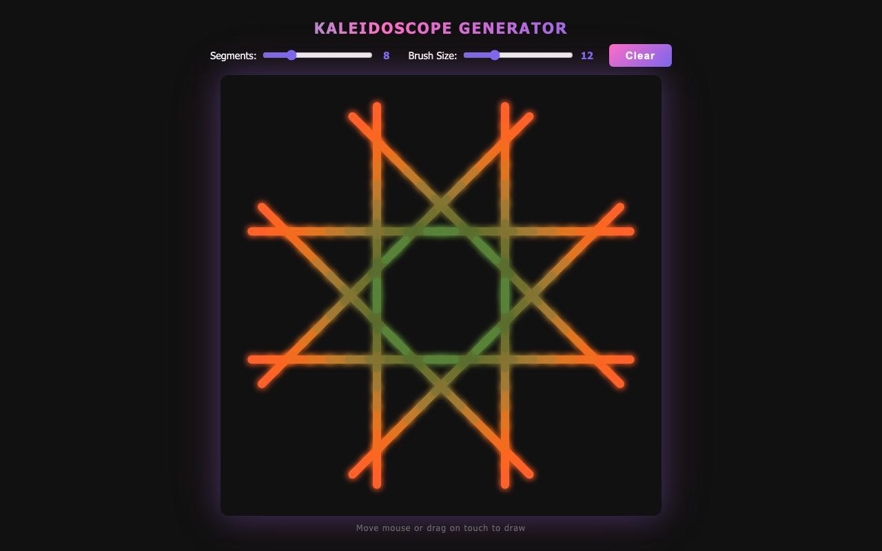 tencent/hy3:free - Kaleidoscope generator