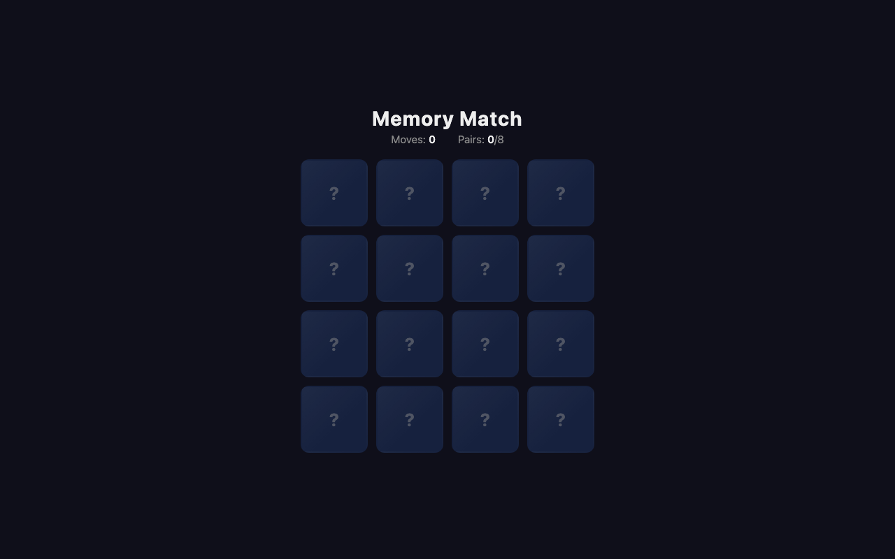 nvidia/nemotron-3-nano-30b-a3b:free - Memory match game