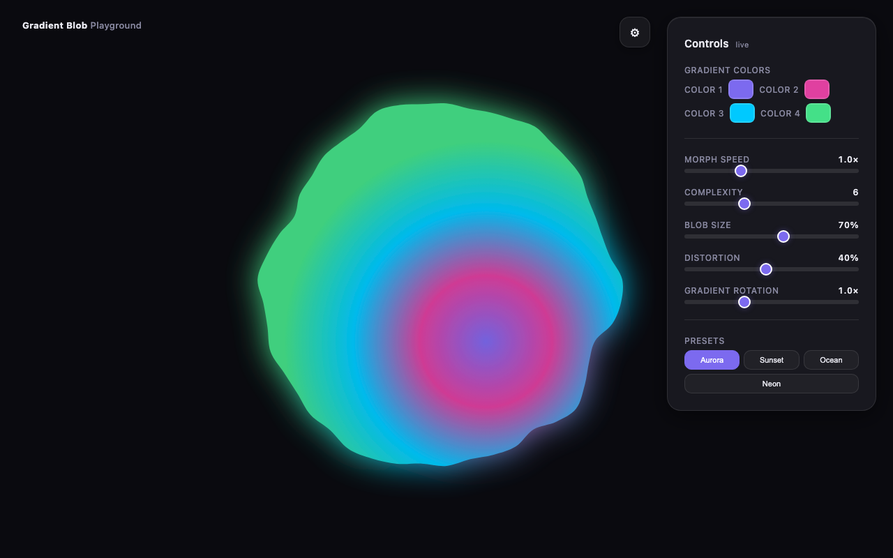 cohere/north-mini-code:free - Gradient blob playground